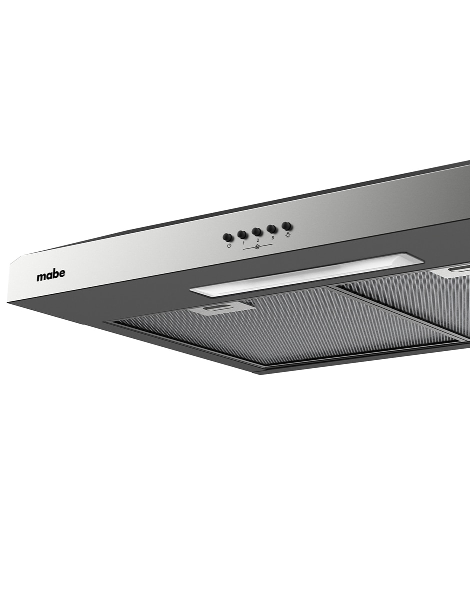 Combo estufa de piso a gas LP MABE Air Fry 75.8 cm EMHA7612DSSCM76SS de 6 quemadores + campana